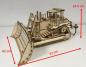 Preview: CAT D11 Dozer 3D Laser Cut Model dimension